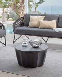 Positano Concrete Coffee Table in Black