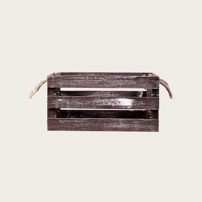 Crate Small Storage Box W/ Rope Handles - Buy 1 Get 1 Free Sale