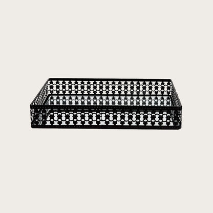 Yves Metal Serving Tray in Black