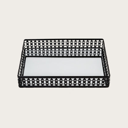 Yves Metal Serving Tray in Black