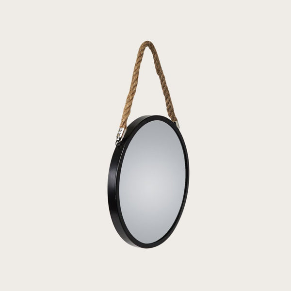 Panneau Metal Wall Mirror in Black - Small (Save 30%)