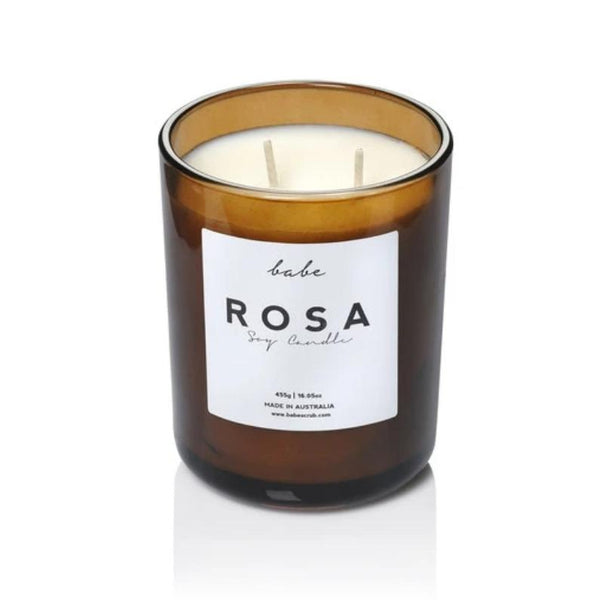 Rosa Luxury Soy Candle, 30Hr