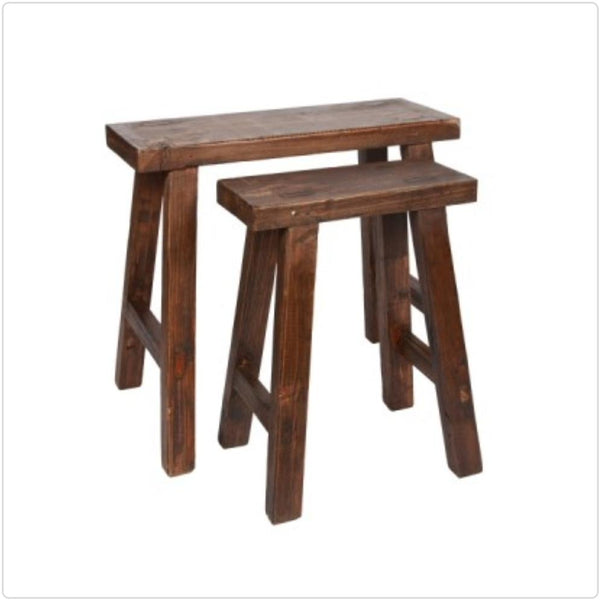 Kalama Rustic Timber Side Table - Large