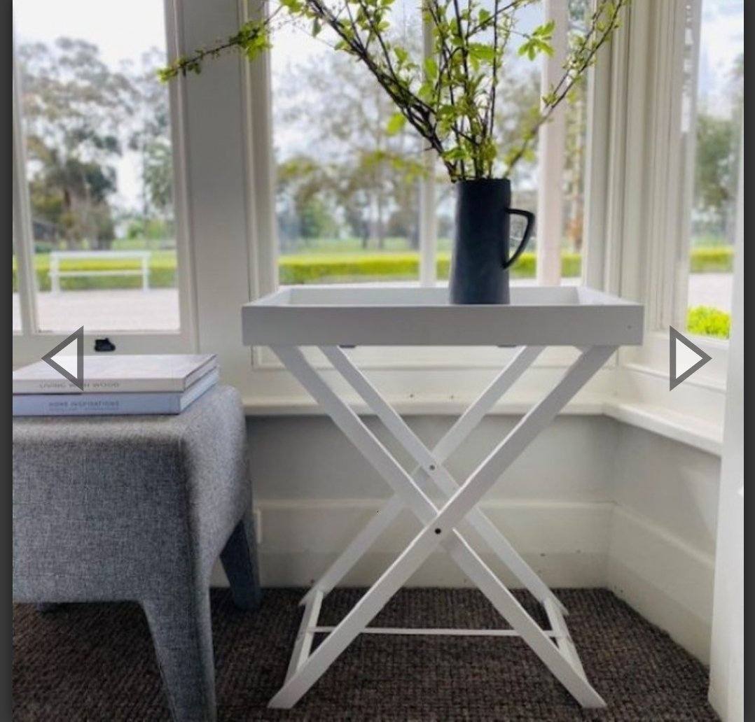 Paloma Butlers Table in White - Large