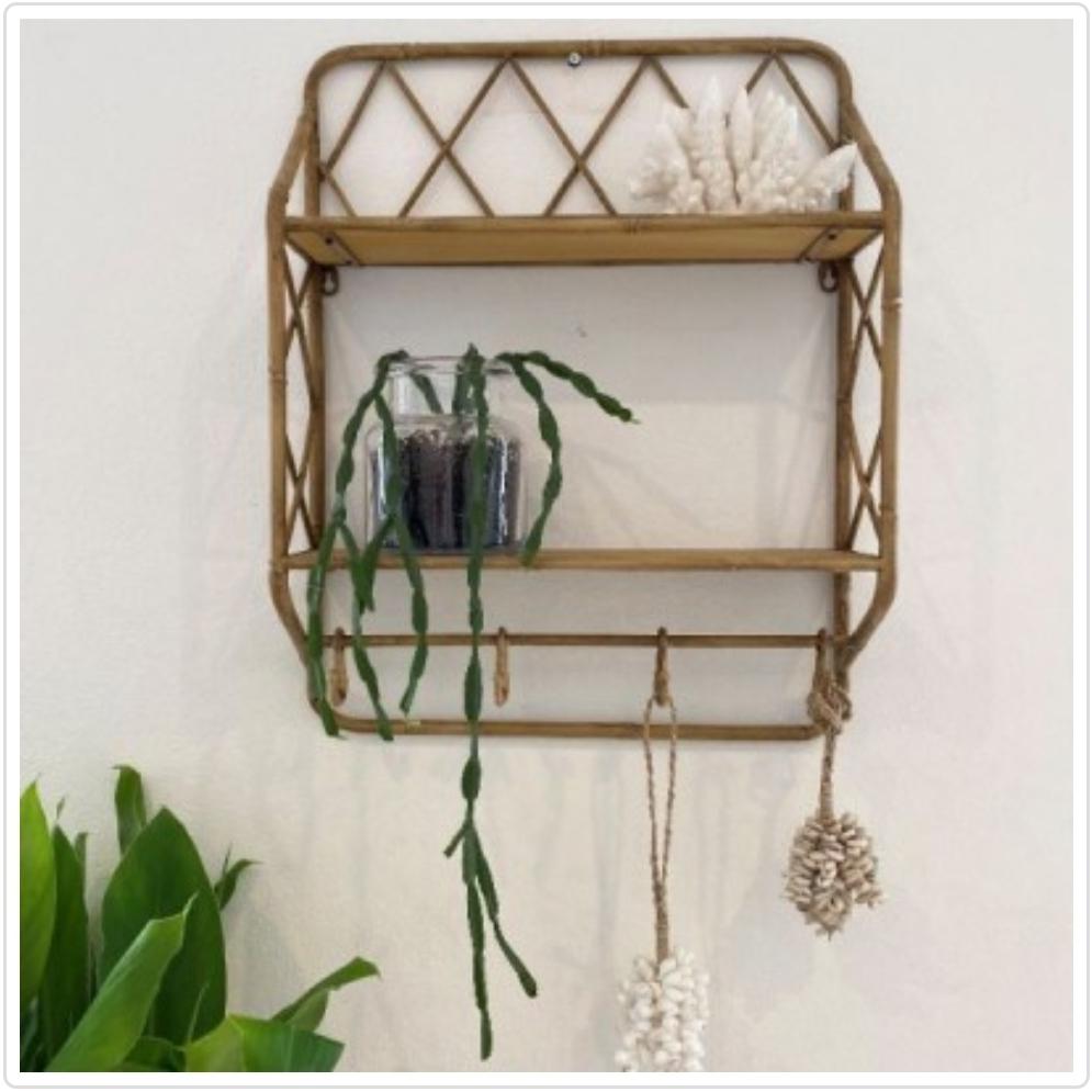 Adeline Metal Wall Shelf in Natural