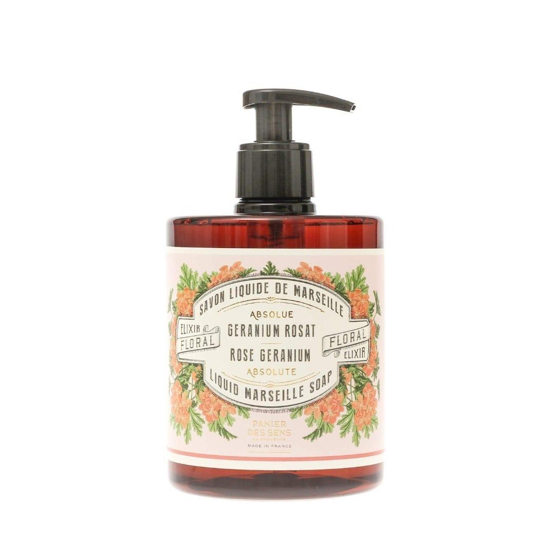 Panier des Sens Rose Geranium Marseille Liquid Soap