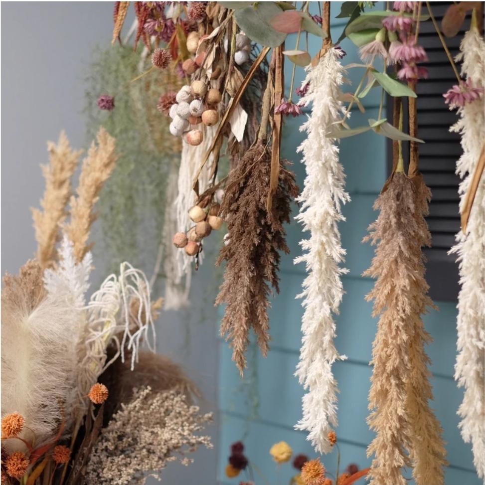 Long Reed Grass Spray Brown 97.5cm (Save 44%)
