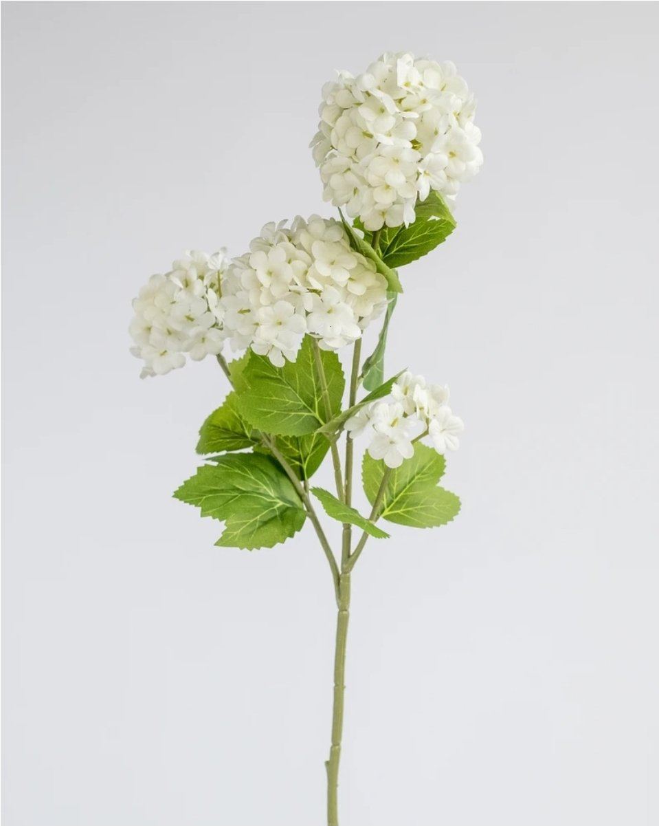 Snowball Artificial Spray in White - 55cm