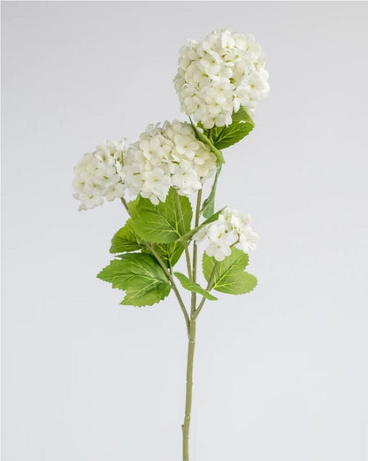 Snowball Artificial Spray in White - 55cm