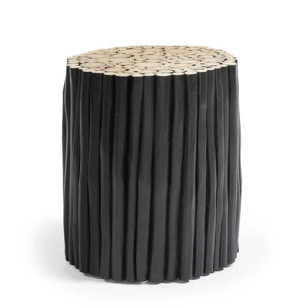 Teak Black Branches Side Table (Save 18%)