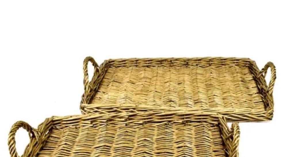 Athena Small Willow Tray W/ Handles Natural (Save 39%)