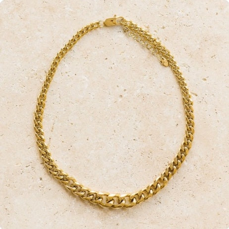 Indigo & Wolfe - Soleil Chunky Chain Gold Necklace