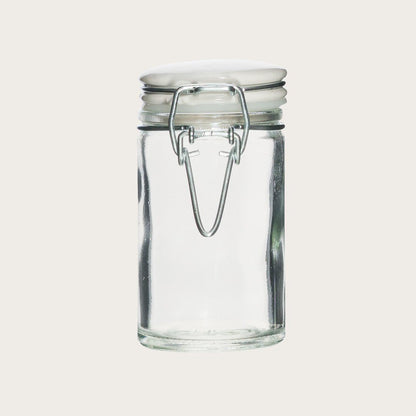 Julia Spice Jars W/ Ceramic Lid in White Set of 24