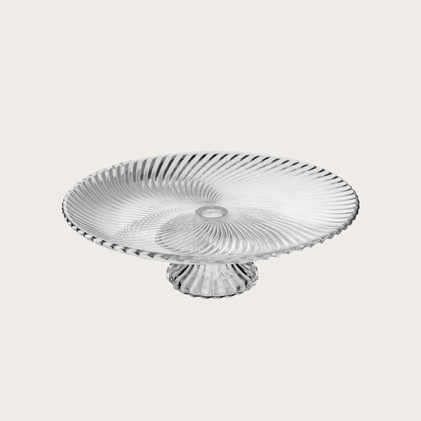 Ernest Ribbed Glass Cake Stand (Save 27%)