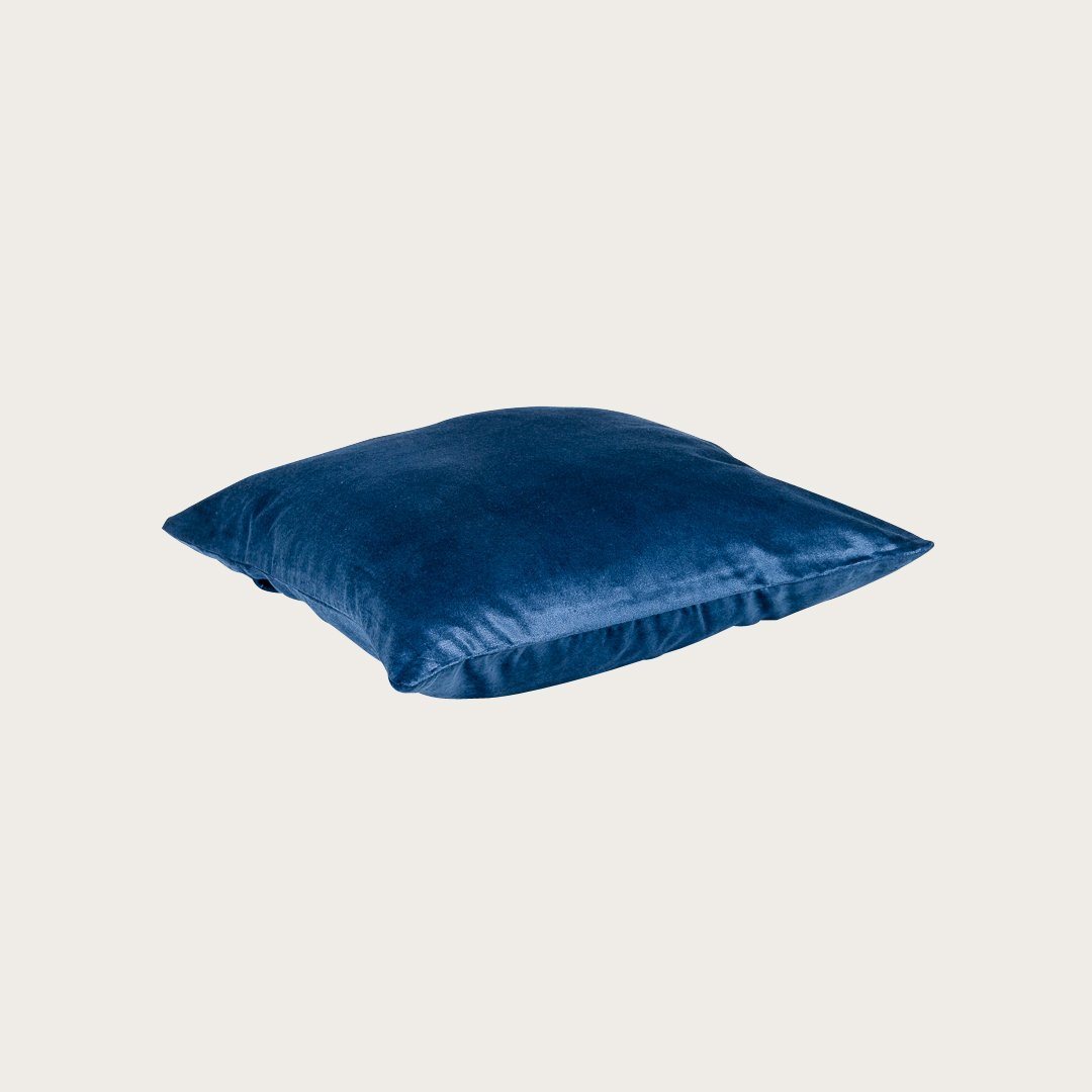 Taj Velvet Cushion in Blue - Buy 1 Get 1 Free Sale