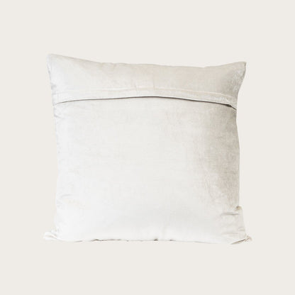 Taj Velvet Cushion Cover in Stone - Buy 1 Get 1 Free Sale