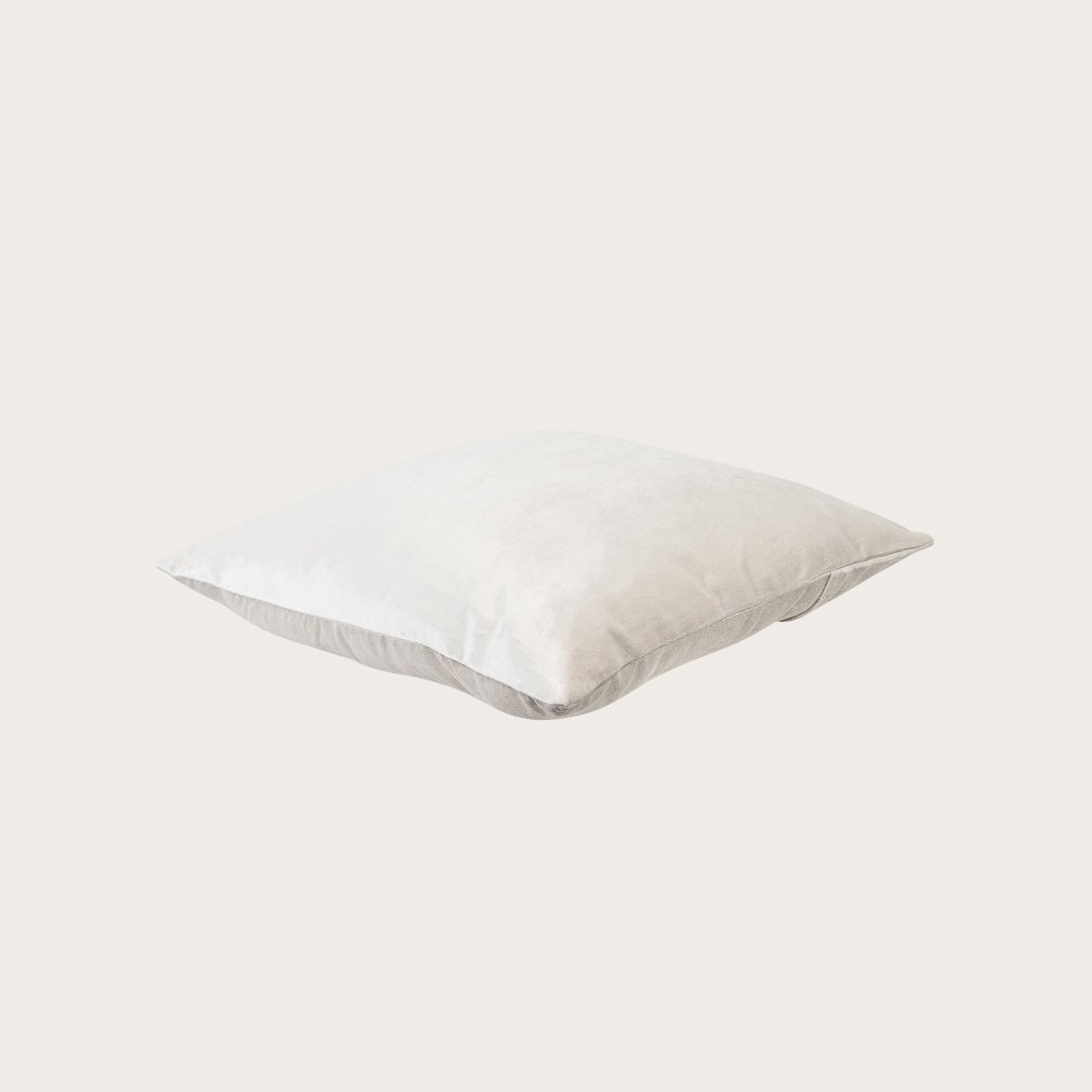 Taj Velvet Cushion Cover in Stone - Buy 1 Get 1 Free Sale