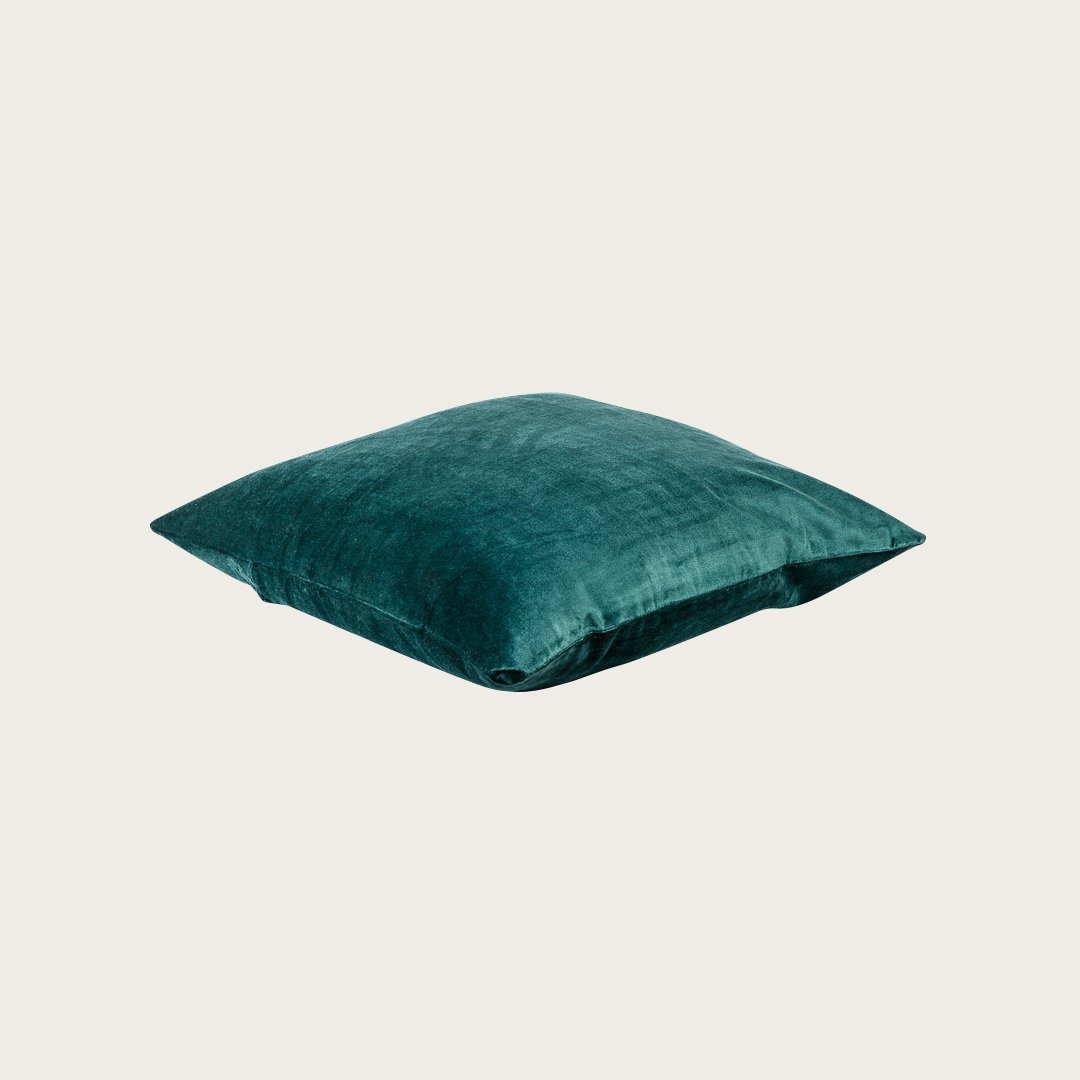 Taj Velvet Cushion in Green - Buy 1 Get 1 Free Sale