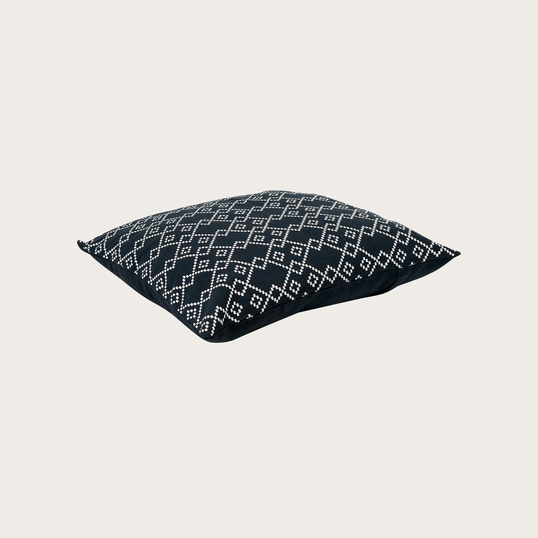 Trianon Cotton Cushion in Navy - Buy 1 Get 1 Free Sale