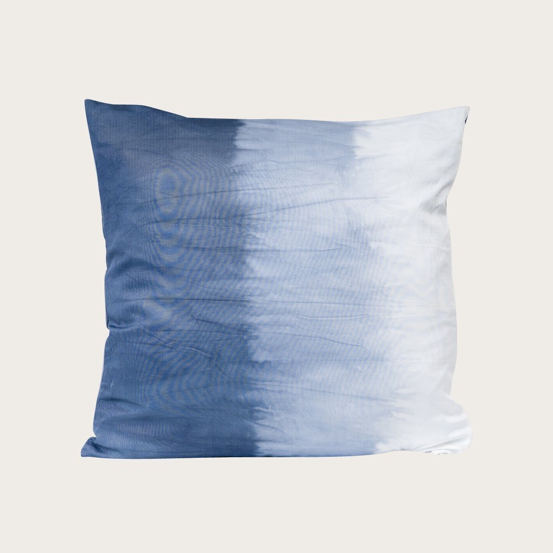 Amer Dip Dye Cotton Cushion in Blue - Buy 1 Get 1 Free Sale
