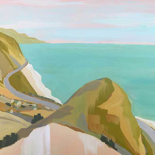 Coastal Drive Canvas Art Print - 75 x 100cm