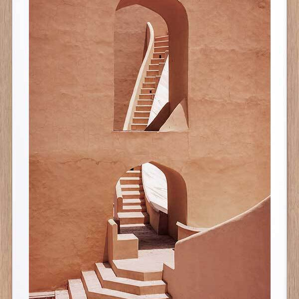 Moorish Terracotta Staircase in Oak A1 Frame
