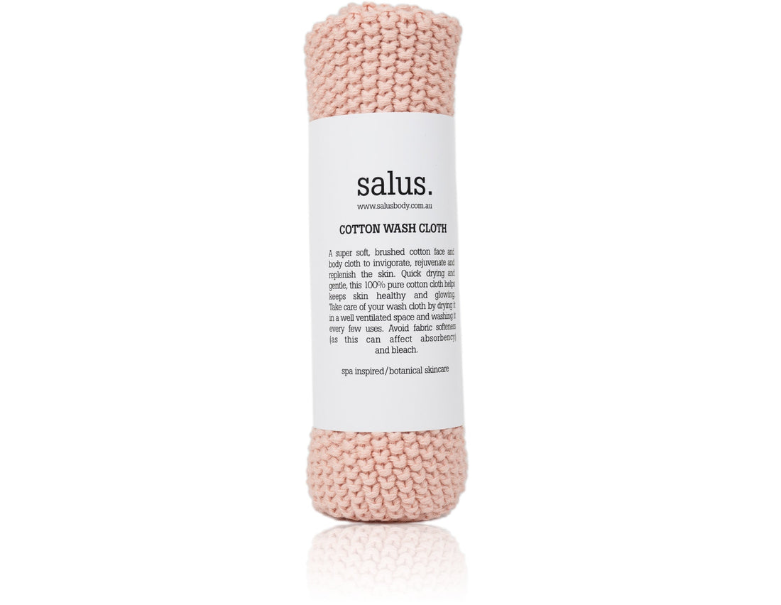 Salus Cotton Wash Cloth in Pink