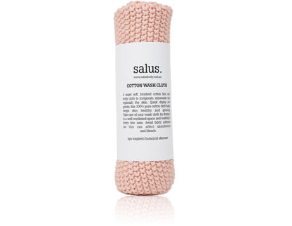 Salus Cotton Wash Cloth in Pink