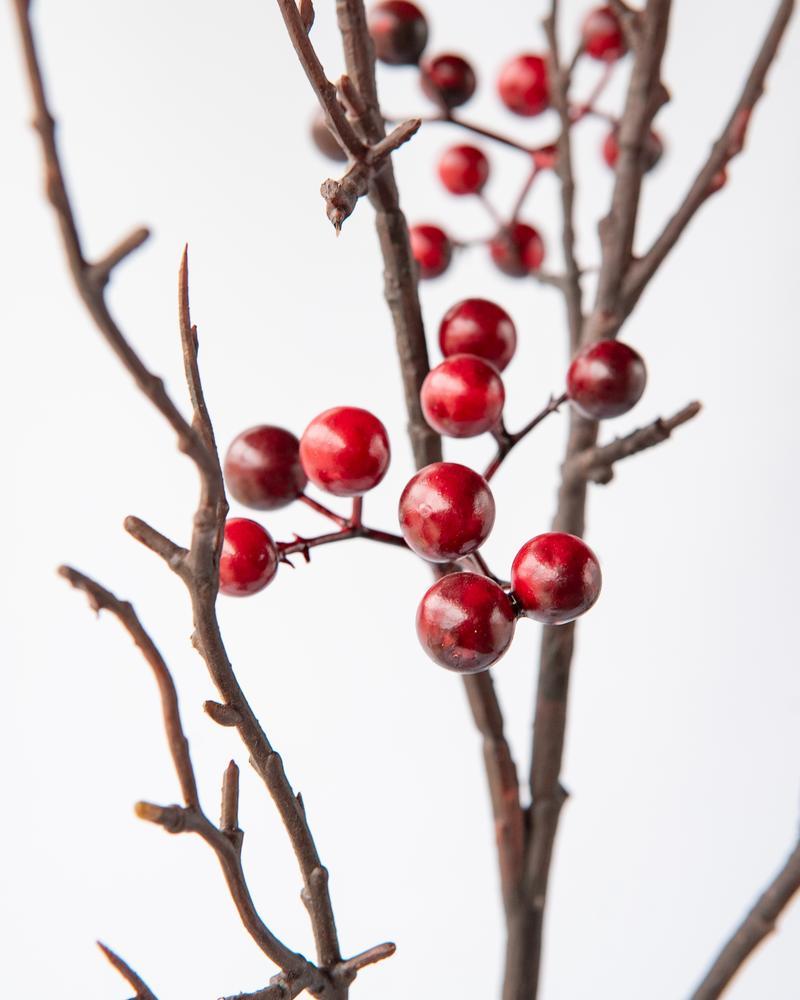 Berry Artificial Spray in Red 92cm