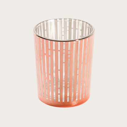 Maya Large Glass Candleholder in Rose Gold - Buy 1 Get 1 Free Sale