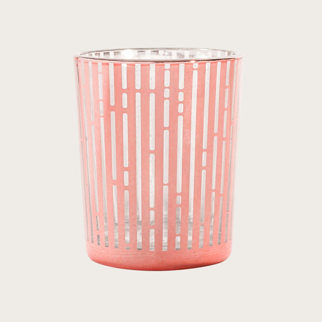 Maya Small Glass Candleholder in Rose Gold - Buy 1 Get 1 Free Sale