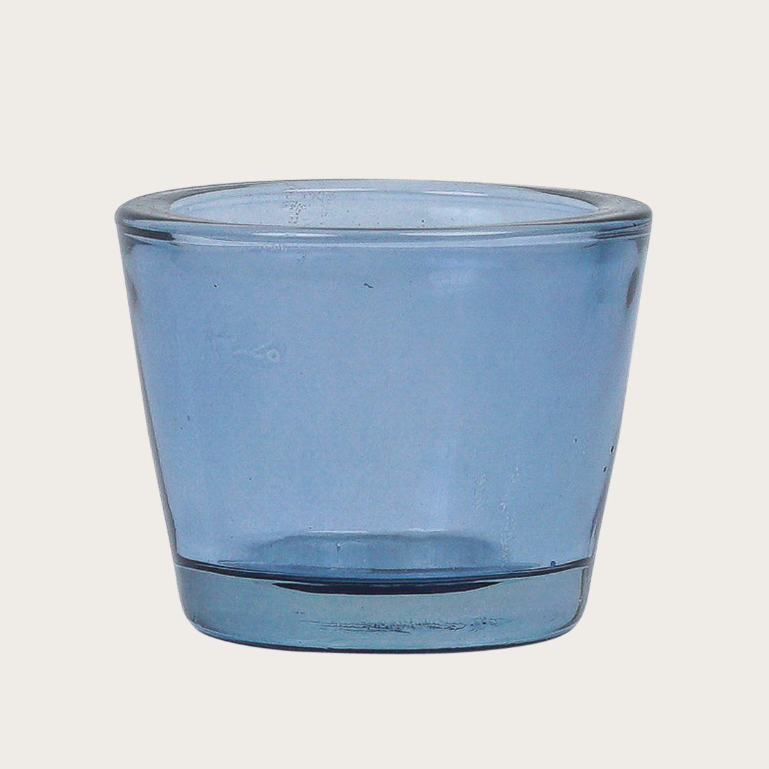 Elise Glass Candle Holders in Blue - Buy 1 Get 1 Free Sale