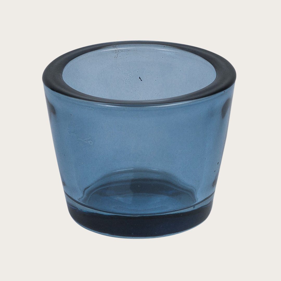 Elise Glass Candle Holders in Blue - Buy 1 Get 1 Free Sale