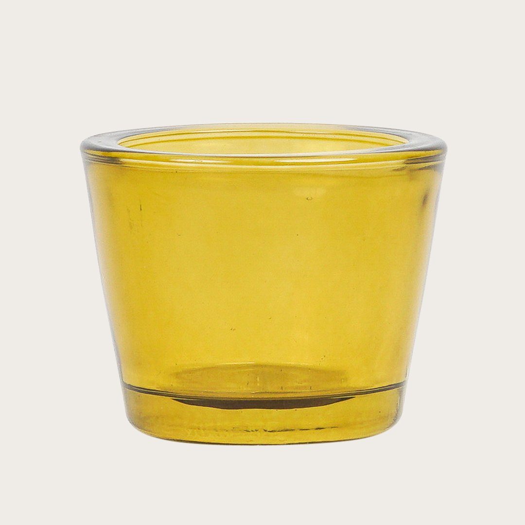 Elise Glass Candle Holder in Amber - Buy 1 Get 1 Free Sale