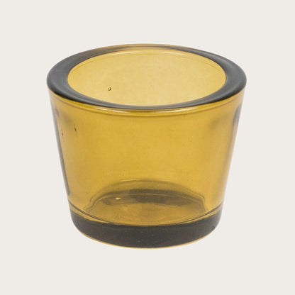 Elise Glass Candle Holder in Amber - Buy 1 Get 1 Free Sale