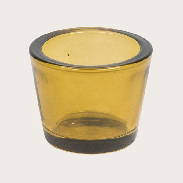 Elise Glass Candle Holder in Amber (Save 58%)