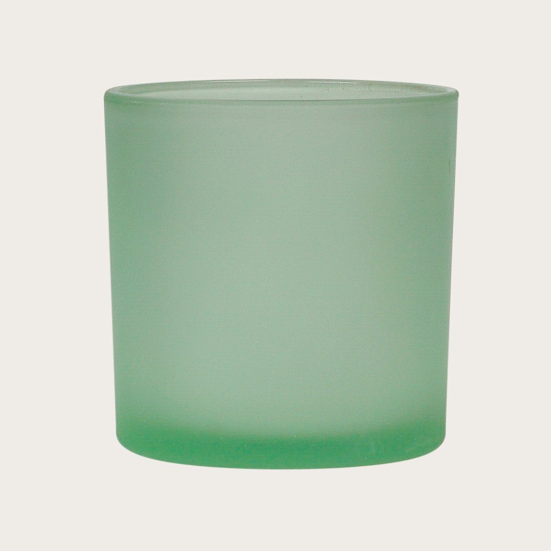 Mila Large Frosted Candle Holders in Green - Buy 1 Get 1 Free Sale