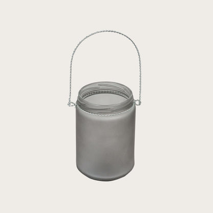 Valdis Frosted Glass Candle Holder in Grey - Buy 1 Get 1 Free Sale