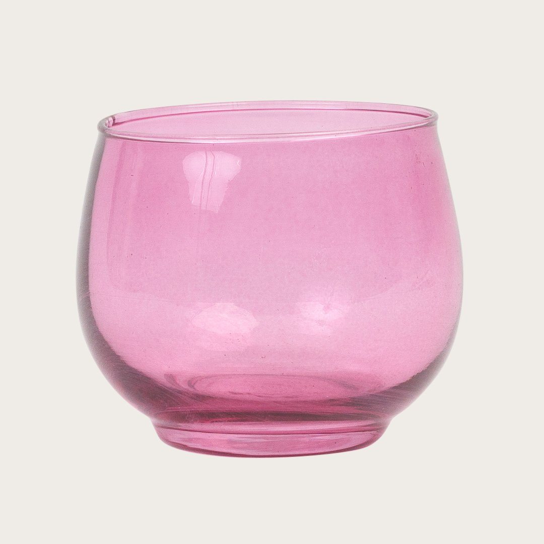 Svana Glass Candle Holder in Pink - Buy 1 Get 1 Free Sale