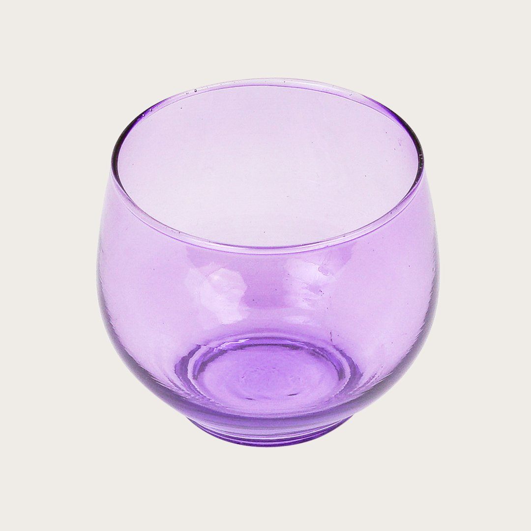 Svana Glass Candle Holders in Violet - Buy 1 Get 1 Free Sale