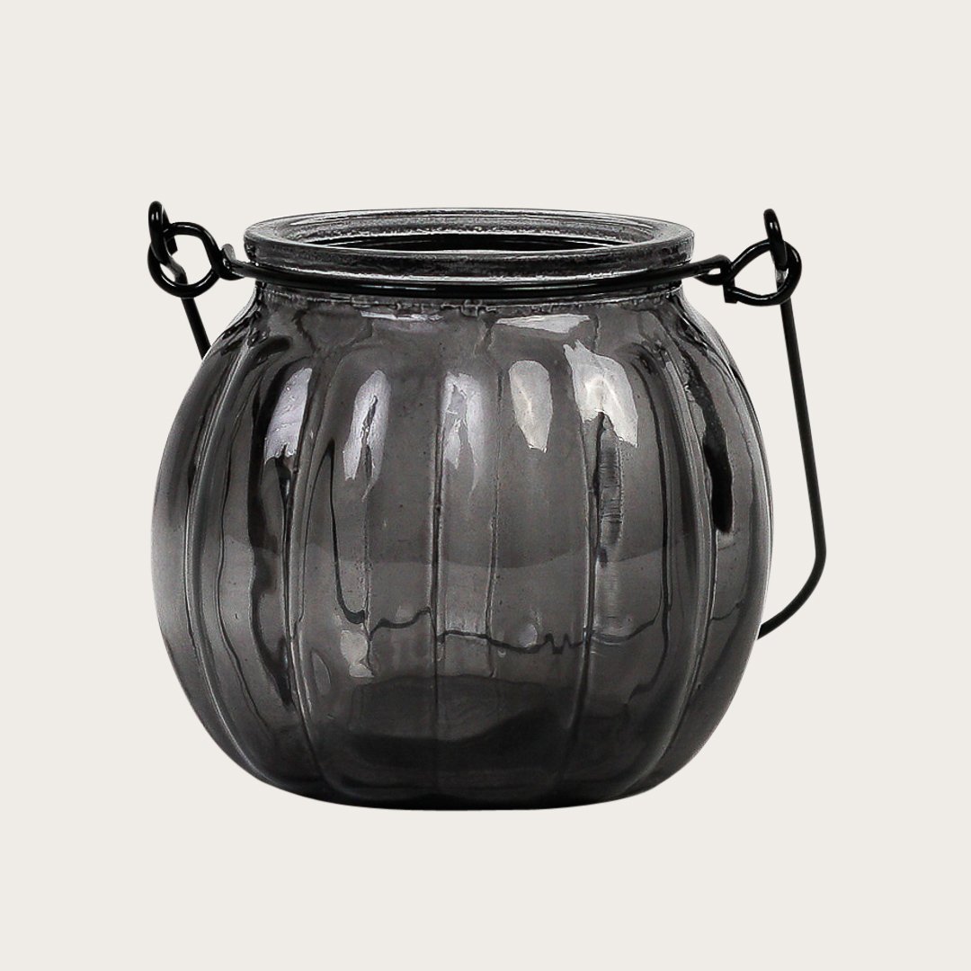 Landon Glass Candle Holders in Grey - Buy 1 Get 1 Free Sale