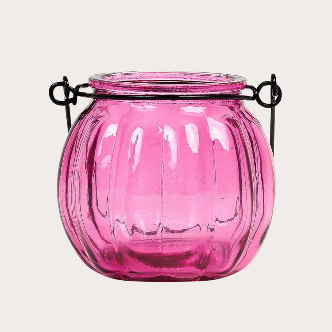 Landon Glass Candle Holders in Pink - Buy 1 Get 1 Free Sale