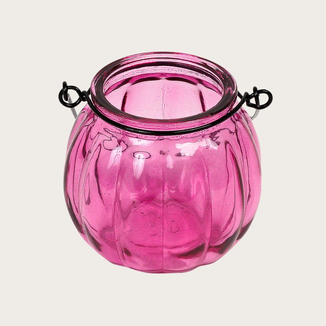 Landon Glass Candle Holders in Pink - Buy 1 Get 1 Free Sale