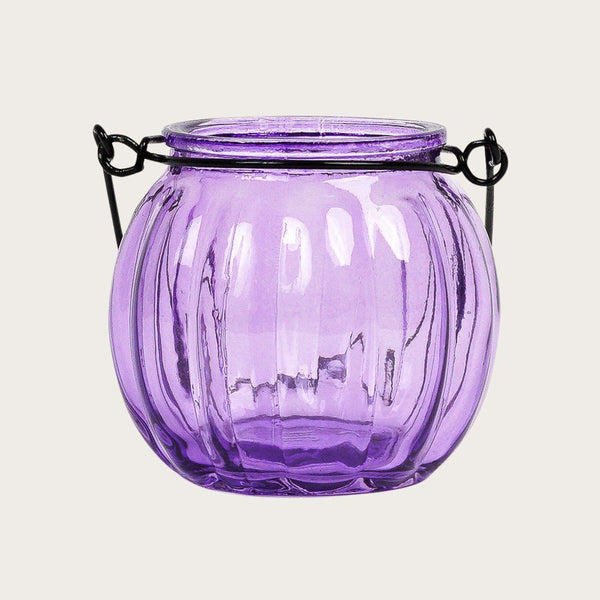 Landon Glass Candle Holders in Violet (Save 50%)