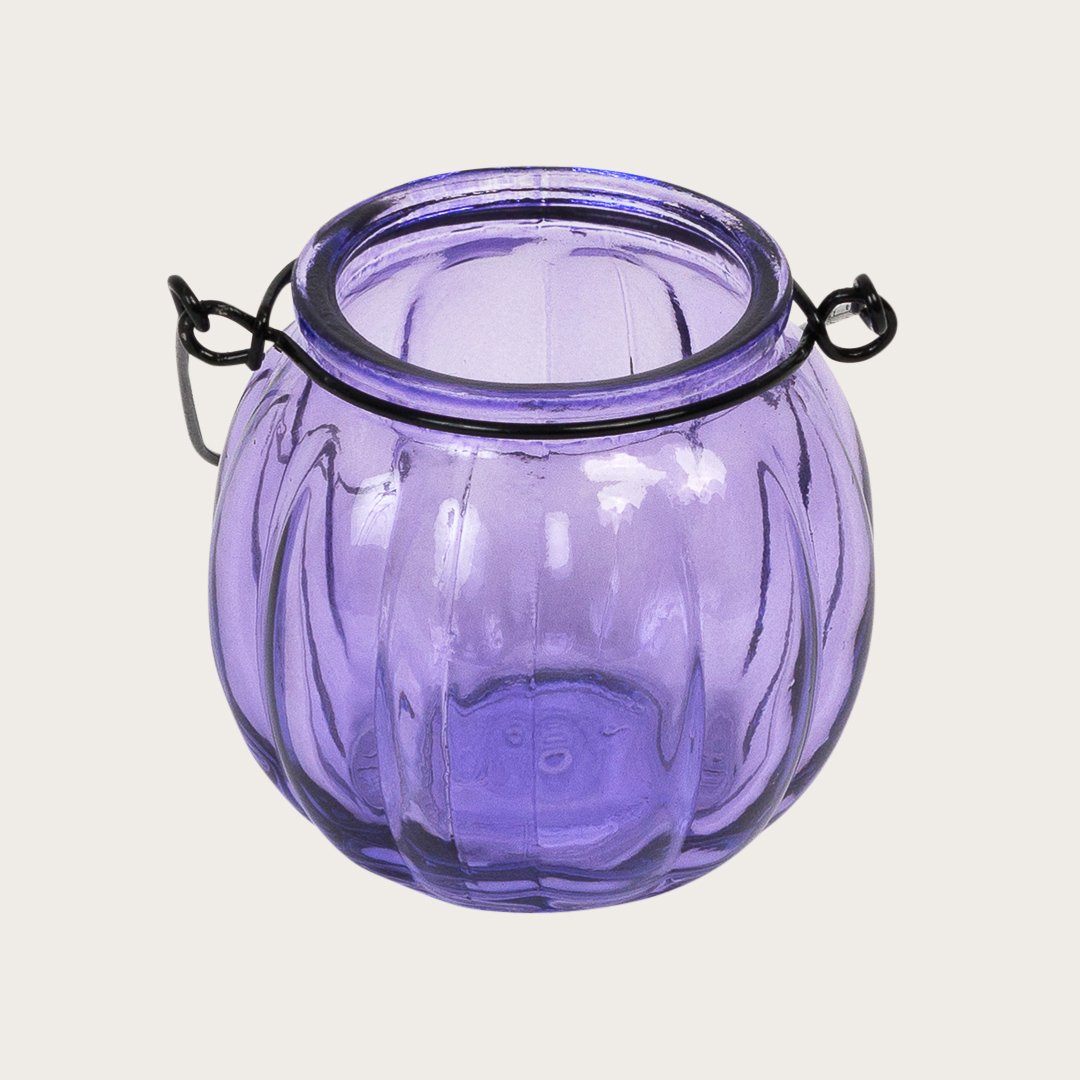 Landon Glass Candle Holders in Violet - Buy 1 Get 1 Free Sale