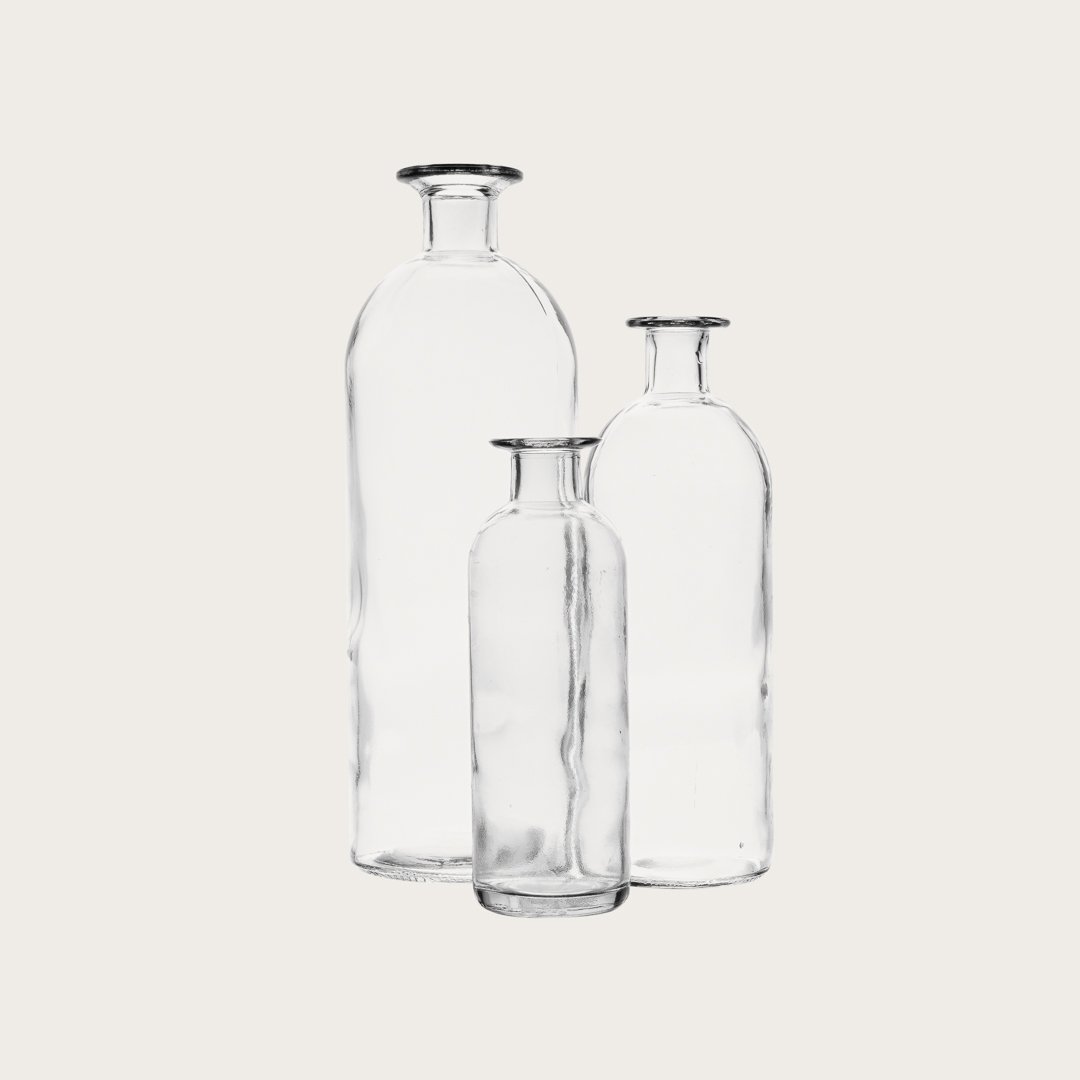 Esme Small Glass Vase in Clear - Buy 1 Get 1 Free Sale