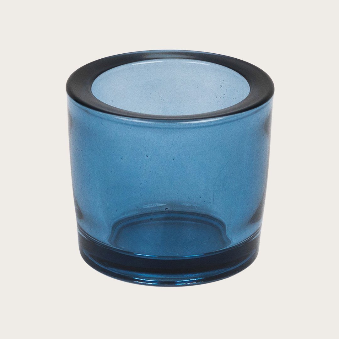 Esperanza Glass Candle Holder in Blue - Buy 1 Get 1 Free Sale