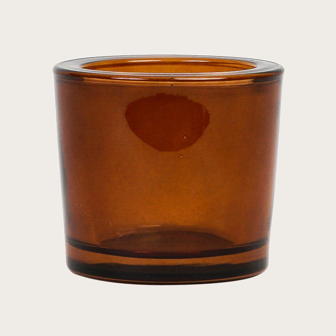 Esperanza Glass Candle Holder in Brown - Buy 1 Get 1 Free Sale