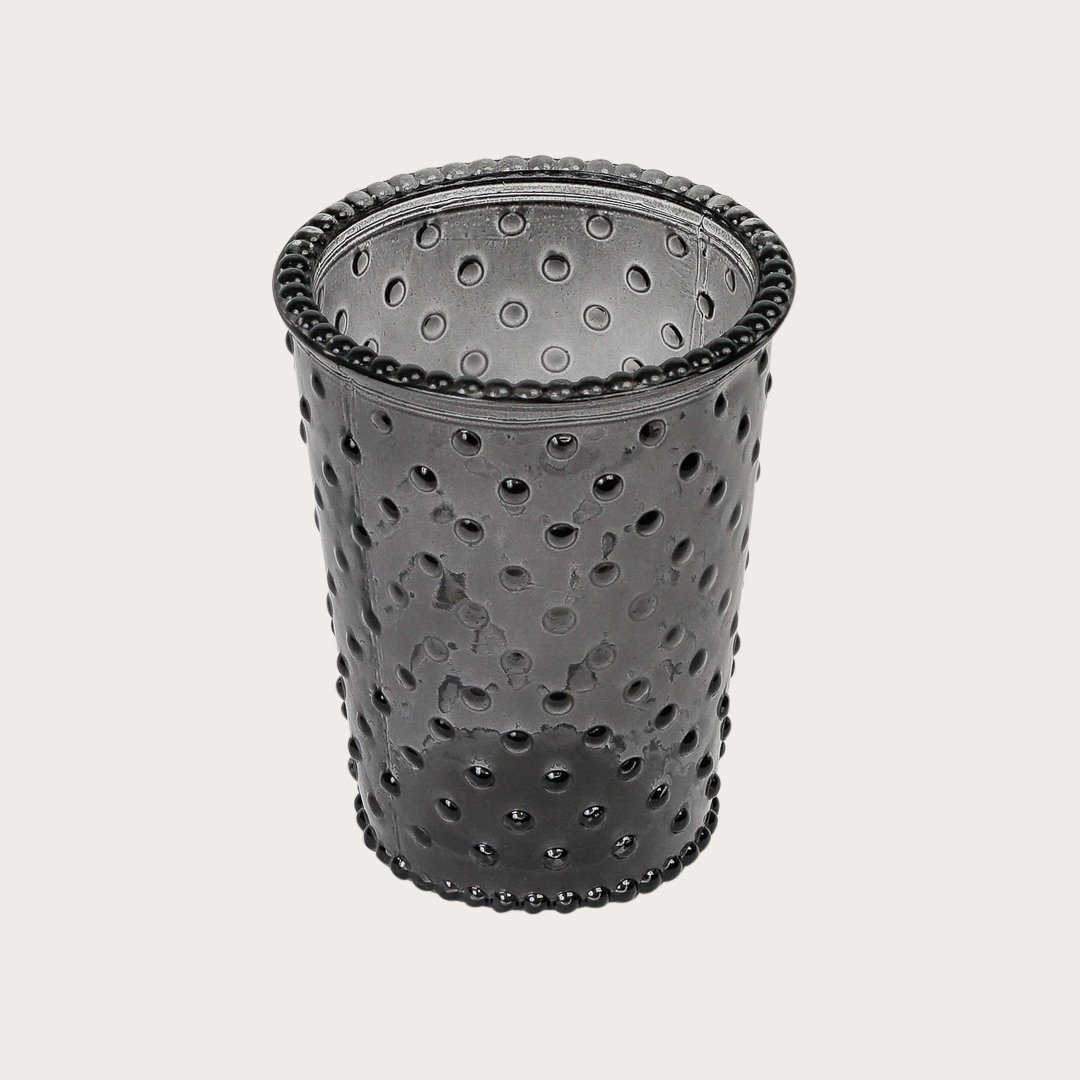 Bowral Large Glass Candle Holder in Grey - Buy 1 Get 1 Free Sale