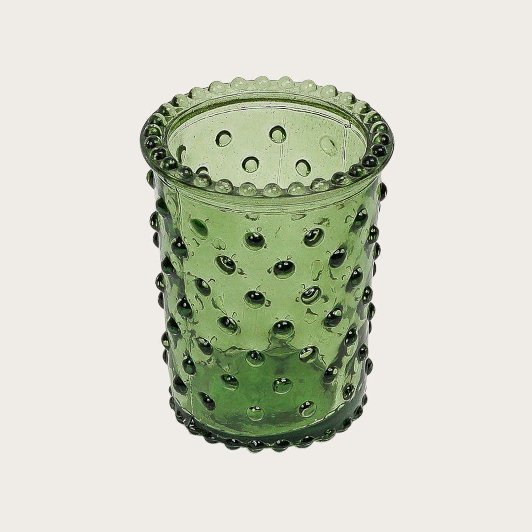 Bowral Small Glass Candle Holder in Green - Buy 1 Get 1 Free Sale